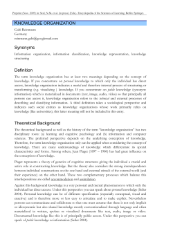 Synonyms Definition Theoretical Background