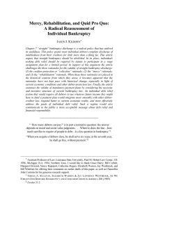 Mercy, Rehabilitation, and Quid Pro Quo: A Radical Reassessment