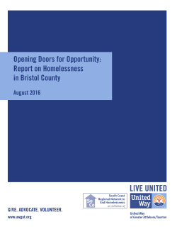Opening Doors Report - United Way of Greater Attleboro/Taunton