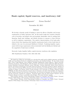 Bank capital, liquid reserves, and insolvency risk