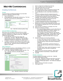 meet-me conferencing