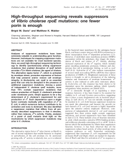 High-throughput sequencing reveals suppressors of