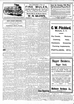 Bigger Business. - Historic Newspapers of South Carolina