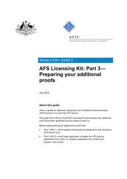 Part 3&mdash;Preparing your additional proofs