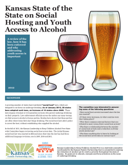 Kansas State of the State on Social Hosting and Youth