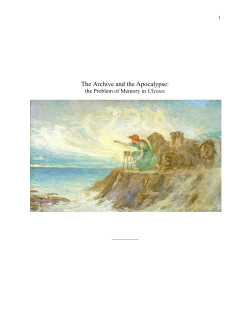 The Archive and the Apocalypse: the Problem of Memory in Ulysses
