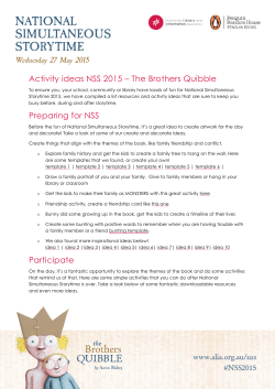 Activity ideas NSS 2015 &ndash; The Brothers Quibble Preparing for NSS