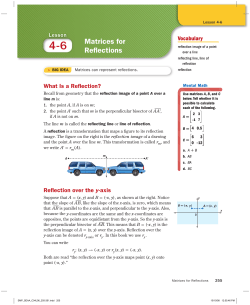 Matrices for Reflections
