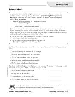 Prepositions