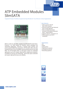 ATP_SlimSATA_Flyer - ATP Electronics,Inc