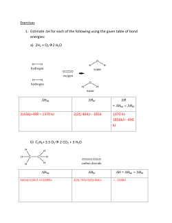 Estimating Bond Energies p37-39