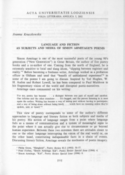 ACTA UNI VERSITATIS LODZIENSIS Joanna Kruczkowska