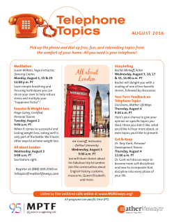 Telephone Topics