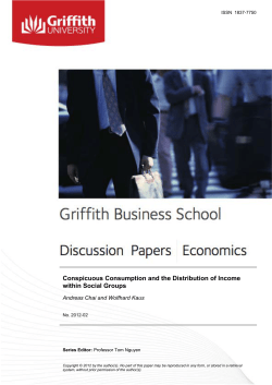 Conspicuous consumption and the distribution of