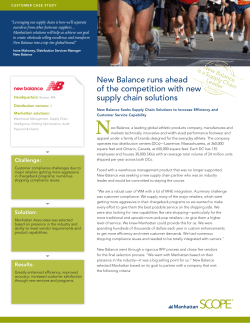 New Balance runs ahead of the competition