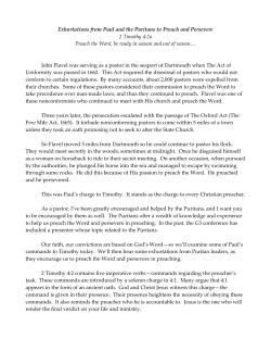 Exhortations from Paul and the Puritans to Preach and Persevere 2