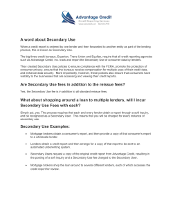 A word about Secondary Use Are Secondary
