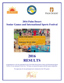 2010 Palm Desert International Sports Festival