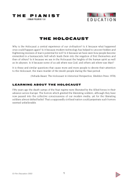 the holocaust - Film Education
