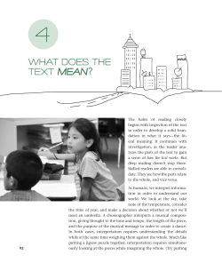 What Does the Text Mean?