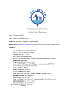 5th Session of the GO-SHIP Committee Meeting Minutes