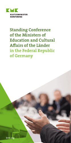 Standing Conference of the Ministers of Education and Cultural