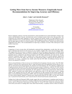 Getting More from Survey Income Measures: Empirically