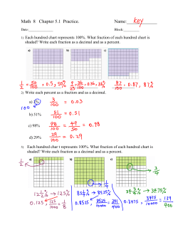 Math 8 Ch 5 inclass WS key