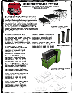 road ready stage system