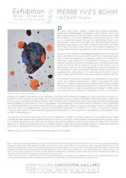 Exhibition - Galerie Christophe Gaillard