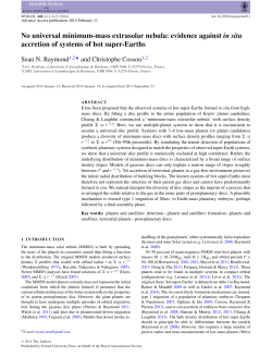 No universal minimum-mass extrasolar nebula