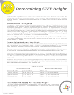Determining STEP Height