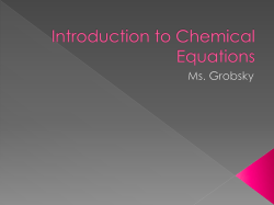 chemical equation - Waterford Public Schools