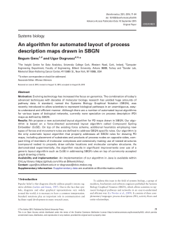 An algorithm for automated layout of process