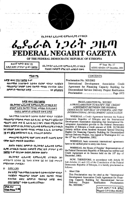 Proclamation No. 305