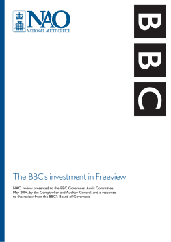 The BBC`s investment in Freeview