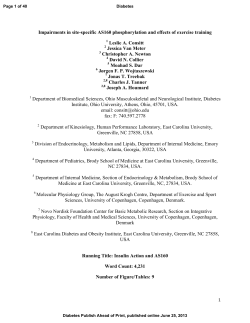 Impairments in site-specific AS160 phosphorylation and