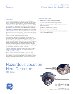 Hazardous Location Heat Detectors