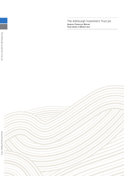 The Edinburgh Investment Trust plc