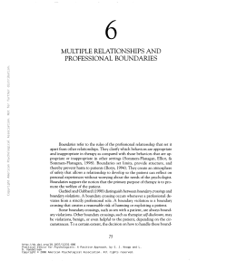 Practical Ethics for Psychologists: A Positive Approach