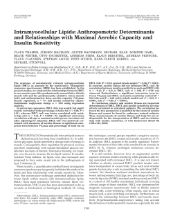 Intramyocellular Lipids: Anthropometric Determinants and