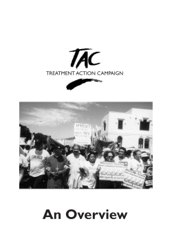 TAC History 2 - Treatment Action Campaign