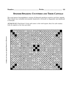 1-9 spanish-speaking countries and their capitals
