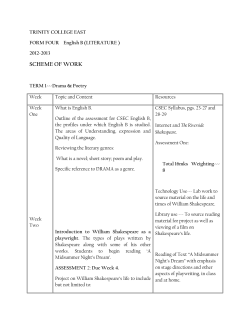 SCHEME OF WORK