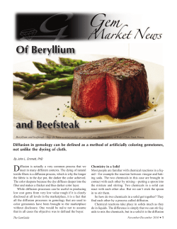 Of Beryllium and Beefsteak
