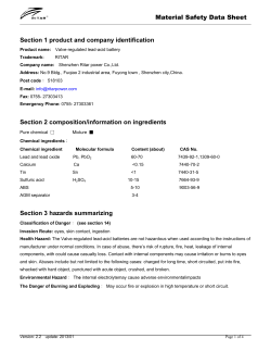 61Product name: Valve-regulated lead