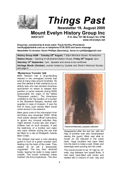 19 - Mt Evelyn Community Website