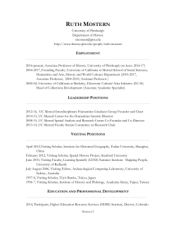 Ruth Mostern - Department of History