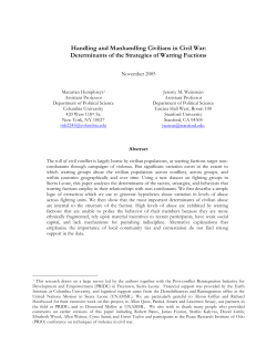 Handling and Manhandling Civilians in Civil War