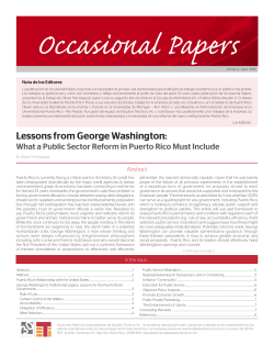 Lessons from George Washington